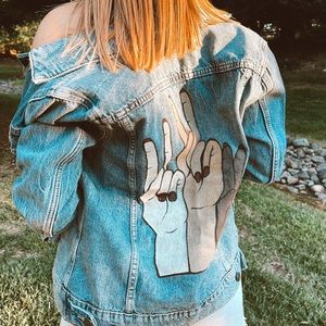 ✨/hand made jean jacket/✨